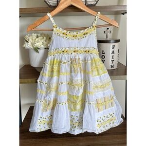 Very Pretty Biscotti Girl’s Dress Flowers Patchwork Size 5